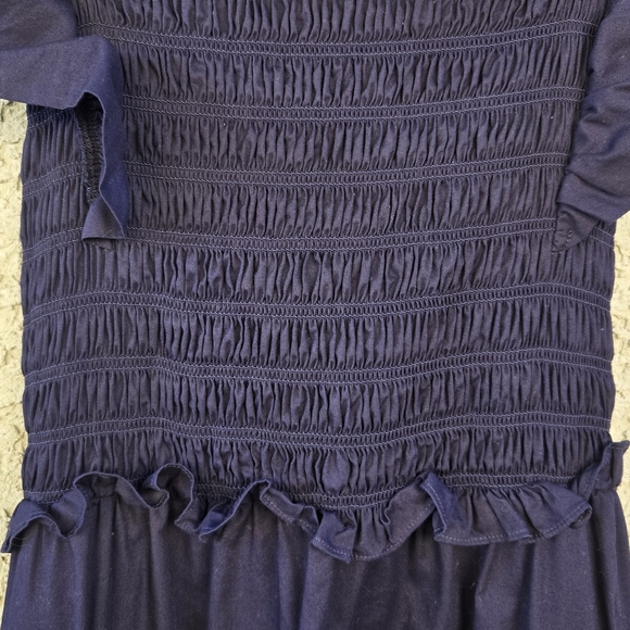 Sea New York Gladys Navy Smocked Maxi Dress - Picture 7 of 14